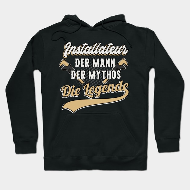 Installateur Legende Klempner Geschenk Hoodie by Foxxy Merch